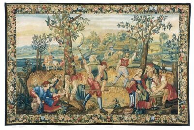 Les Moissonneurs Handwoven Tapestry - 167 x 250 cm (5'6" x 8'2") - Requires Rod Size 6