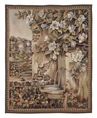 Bird Bath Handwoven Tapestry - 173 x 142 cm (5'7" x 4'7") - Requires Rod Size 4