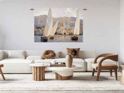 Tall Sails Loom Woven Tapestry - 92 x 132 cm (3'0" x 4'4") - Requires Rod Size 3