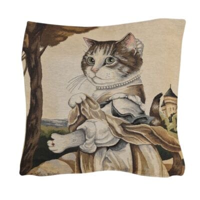 Margaret Tapestry Cushion with Feather Filler - 46x46cm (18"x18") - Last Two Pieces Remaining!