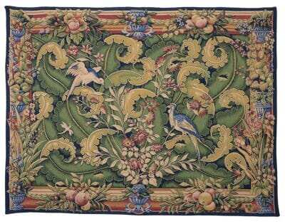 Verdure de Grammont Loom Woven Tapestry -  130 x 165 cm (4'3" x 5'5") - Requires Rod Size 4