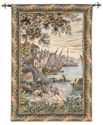 The Docks Loom Woven Tapestry - 2 Sizes Available