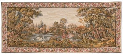 Riverside Landscape Loom Woven Tapestry - 90 x 215 cm (3'0" x 7'1") - Requires Rod Size 5