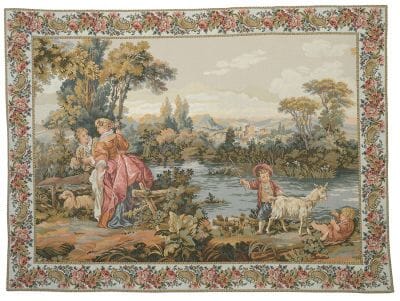 On the Riverbank Loom Woven Tapestry - 3 Sizes Available