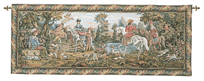 Horsemanship (Without Loops) Loom Woven Tapestry - 56 x 143 cm (1'10" x 4'8") - Requires Rod Size 4