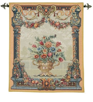 Renaissance Vase Loom Woven Tapestry - 2 Sizes Available