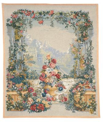 Floral Colonnade Loom Woven Tapestry - 2 Sizes Available