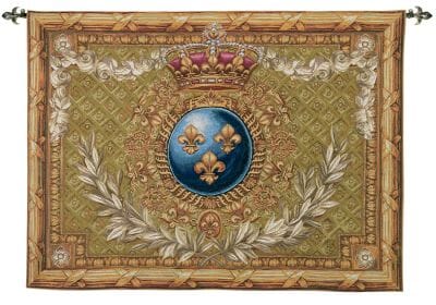 Fleur-de-Lys Royal Loom Woven Tapestry - 107 x 146 cm (3'6" x 4'10") - Requires Rod Size 4