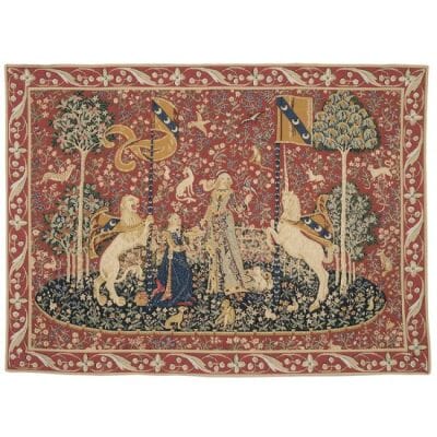 Lady with the Unicorn - The Taste Loom Woven Tapestry - 2 Sizes Available