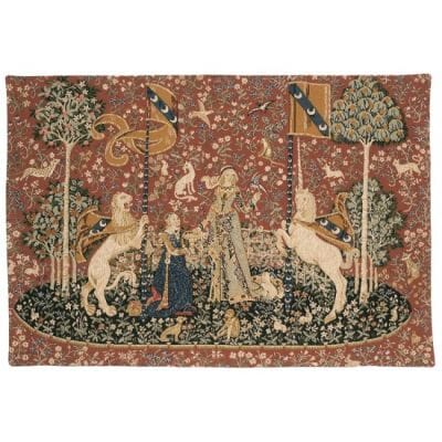Lady with the Unicorn - Taste Loom Woven Tapestry - 2 Sizes Available