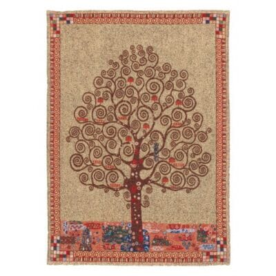  Golden Klimt Tree Loom Woven Tapestry - 2 Sizes Available