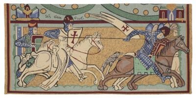 Knights of St. Gregory Loom Woven Tapestry - 57 x 117 cm (1'11" x 3'10") - Requires Rod Size 3