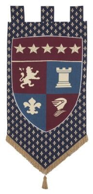 Castle Crest Banner - 152 x 68 cm (5'0" x 2'3") - Requires Rod Size 2