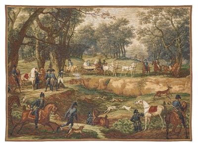 Compiegne Forest Hunt Tapestry - 110 x 152 cm (3'7" x 5'0") - Requires Rod Size 4