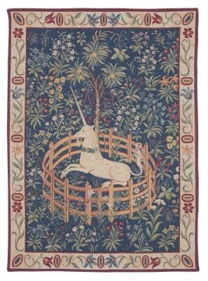 Captive Unicorn Loom Woven Tapestry - 60 x 45 cm (2'0" x 1'6") - Requires Rod Size 1