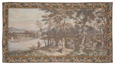 Evening by Lake Como Loom Woven Tapestry - 122 x 225 cm (4'0" x 7'4") - Requires Rod Size 5