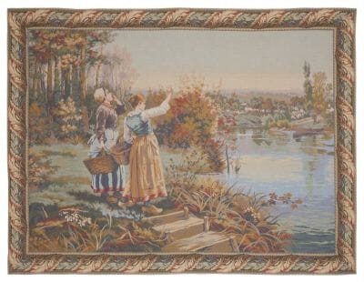 Hailing the Ferryman Loom Woven Tapestry - 112 x 155 cm (3'8" x 5'1") - Requires Rod Size 4