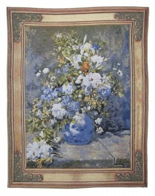 Renoir Spring Bouquet Loom Woven Tapestry - 2 Sizes Available