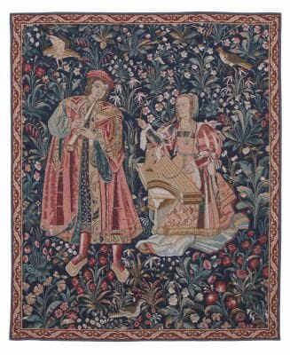 Medieval Musicians Loom Woven Tapestry - 162 x 132 cm (5'4" x 4'4") - Requires Rod Size 3
