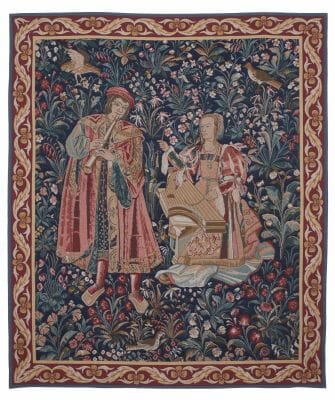 Medieval Musicians Loom Woven Tapestry - 175 x 150 cm (5'9" x 4'11") - Requires Rod Size 4
