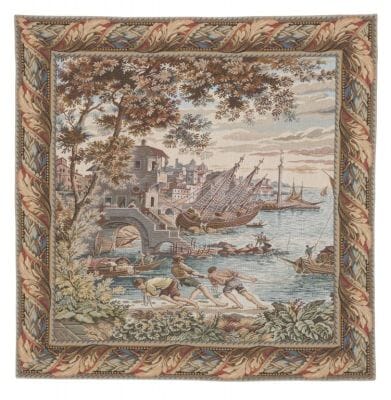 Venice Docks Loom Woven Tapestry - 82 x 82 cm (2'8" x 2'8") - Requires Rod Size 2