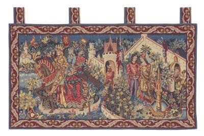History of King Arthur Loom Woven Tapestry - 54 x 99 cm (1'9" x 3'3") - Requires Rod Size 2