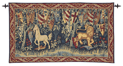 Knights of King Arthur Loom Woven Tapestry - 44 x 88 cm (1'6" x 2'11") - Requires Rod Size 2 - Last Piece Remaining!