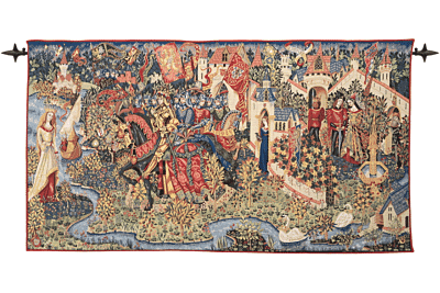 The Legend of King Arthur Loom Woven Tapestry - 2 Sizes Available