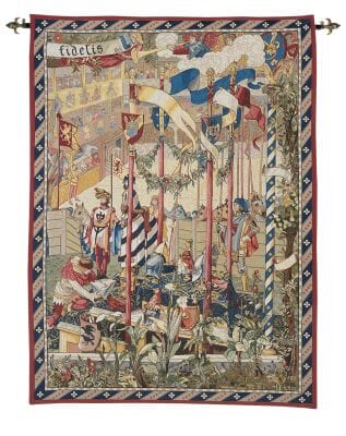 The Jousting Arena Loom Woven Tapestry - 183 x 132 cm (6'0"x 4'4") - Requires Rod Size 3