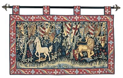 Knights of King Arthur (With Loops) Loom Woven Tapestry - 62 x 100 cm (2'0" x 3'3") - Requires Rod Size 3