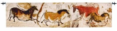 Lascaux Cave Art (B) Loom Woven Tapestry - 54 x 230cm (1'9" x 7'6") - Requires Rod Size 6
