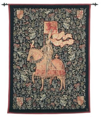 Le Chevalier Medieval Loom Woven Tapestry - 3 Sizes Available