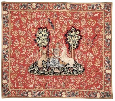 Lady with the Unicorn - Sight Loom Woven Tapestry - 132 x 150 cm (4'4" x 4'11") - Requires Rod Size 4