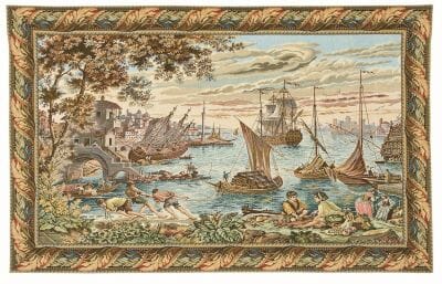 Return to the Port Loom Woven Tapestry - 2 Sizes Available