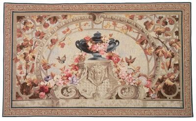 Beauvais Vase - Autumn Loom Woven Tapestry - 84 x 140 cm (2'9" x 4'7") - Requires Rod Size 4