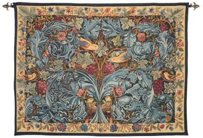 Vine & Acanthus Loom Woven Tapestry - 175 x 264 cm (5'9" x 8'8") - Requires Rod Size 6