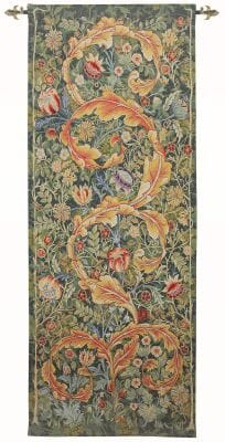 Acanthus Leaf - Gold Loom Woven Tapestry - 3 Sizes Available