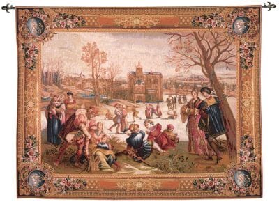 Les Patineurs Tapestry - 2 Sizes Available