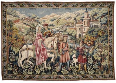 La Promenade (The Outing) Loom Woven Tapestry - 2 Sizes Available