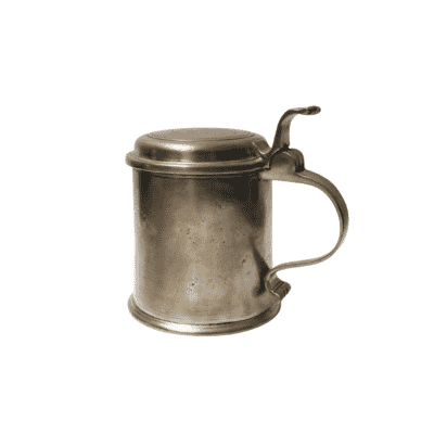 Engraved Lidded Pewter Tankard - Approx. H.14 x W.15 cm - Last Piece Remaining!