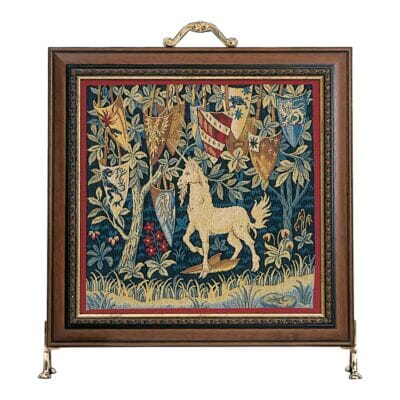 King Arthur Unicorn Tapestry Firescreen