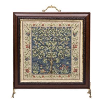 Tree of Life Blue Tapestry Firescreen