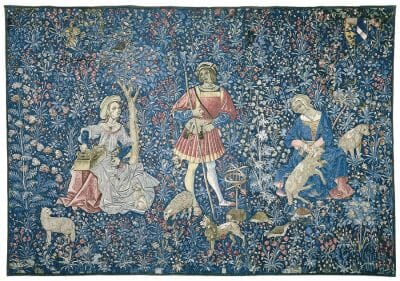 Le Travail de la Laine Silkscreen Tapestry - 220 x 325 cm (7'3" x 10'8") - Requires Concealed Wooden Batten