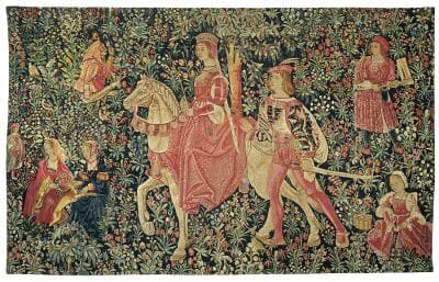 Noble Amazone Silkscreen Tapestry - 145 x 228 cm (4'9" x 7'6") - Requires Rod Size Size 6
