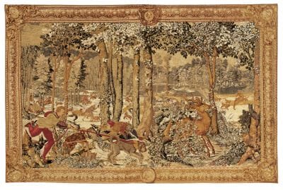 Chasse de Maximilien 'Le Debouche' Silkscreen Tapestry - 178 x 267 cm (5'10" x 8'9") - Requires Rod Size Size 6
