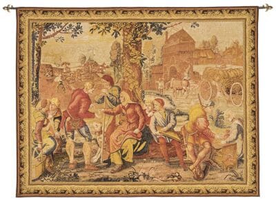 Paie des Moissonneurs Silkscreen Tapestry - 168 x 213 cm (5'6" x 7'0") - Requires Rod Size Size 5