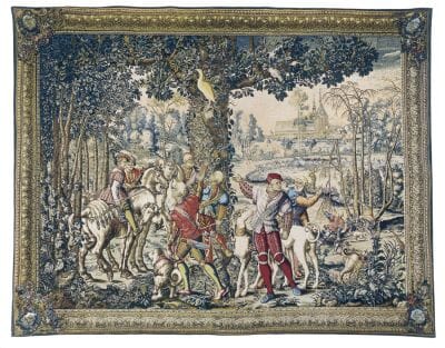 Chasse de Maximilien 'L'Affut' Silkscreen Tapestry - 180 x 230 cm (5'11" x 7'7") - Requires Rod Size Size 6