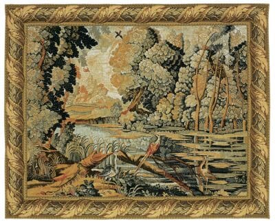 Verdure au Lac Silkscreen Tapestry - 183 x 225 cm (6'0" x 7'5") - Requires Rod Size Size 6