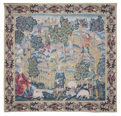 The Enchanted Park Silkscreen Tapestry - 182 x 188 cm (6'0" x 6'2") - Requires Rod Size Size 5