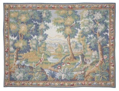 Verdure Classique Silkscreen Tapestry - 142 x 190 cm (4'8" x 6'3") - Requires Rod Size Size 5